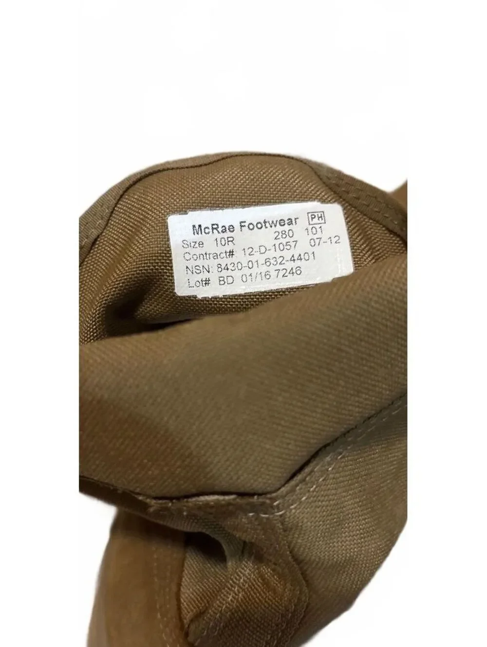 US Military Army Combat Boot Hot Weather Coyote Brown Suede Men Size 10R NWT